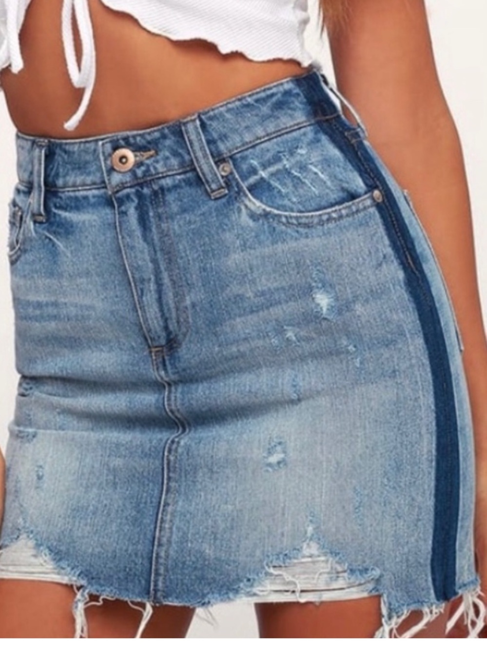 Pistola Sierra Mini Denim Skirt Size 26